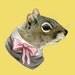 Squirrel Lady art print 5x7