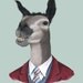 Llama art print 8x10