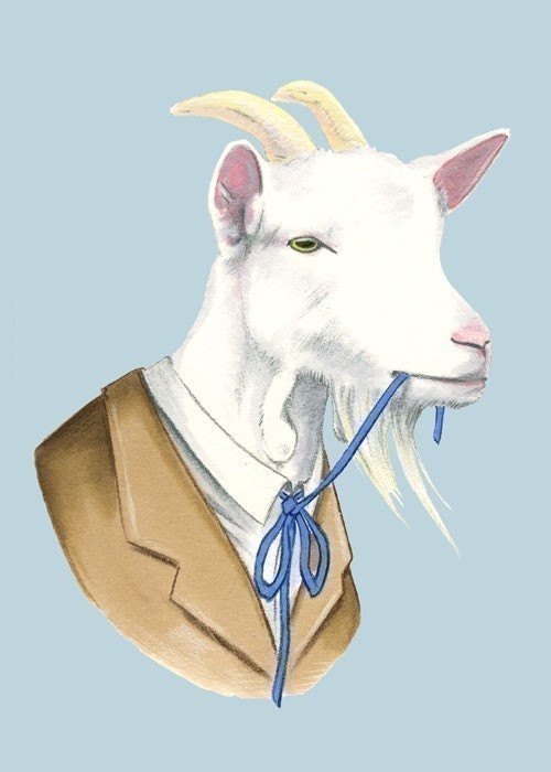 Billy Goat print 5x7