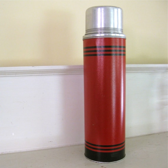 Vintage Metal Thermos Bottle Cork Stopper by Fishlegs on Etsy