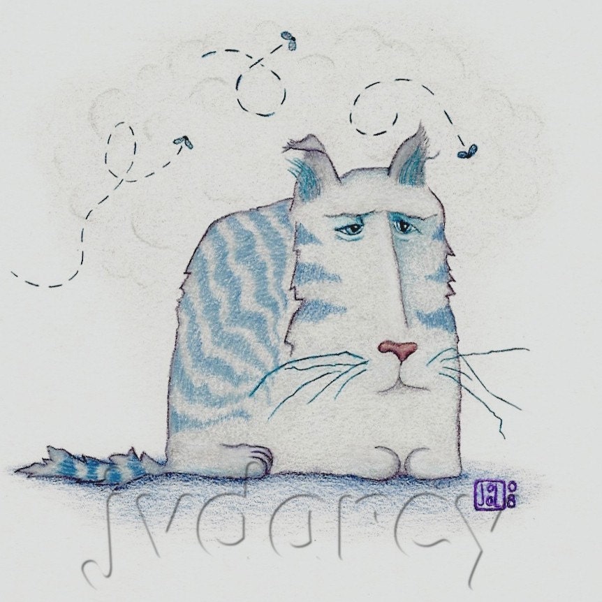 Stinky Cat  ---  Print