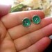 Poppy Stud Earrings Spruce Enamel Earrings Teal Earrings MADE TO ORDER
