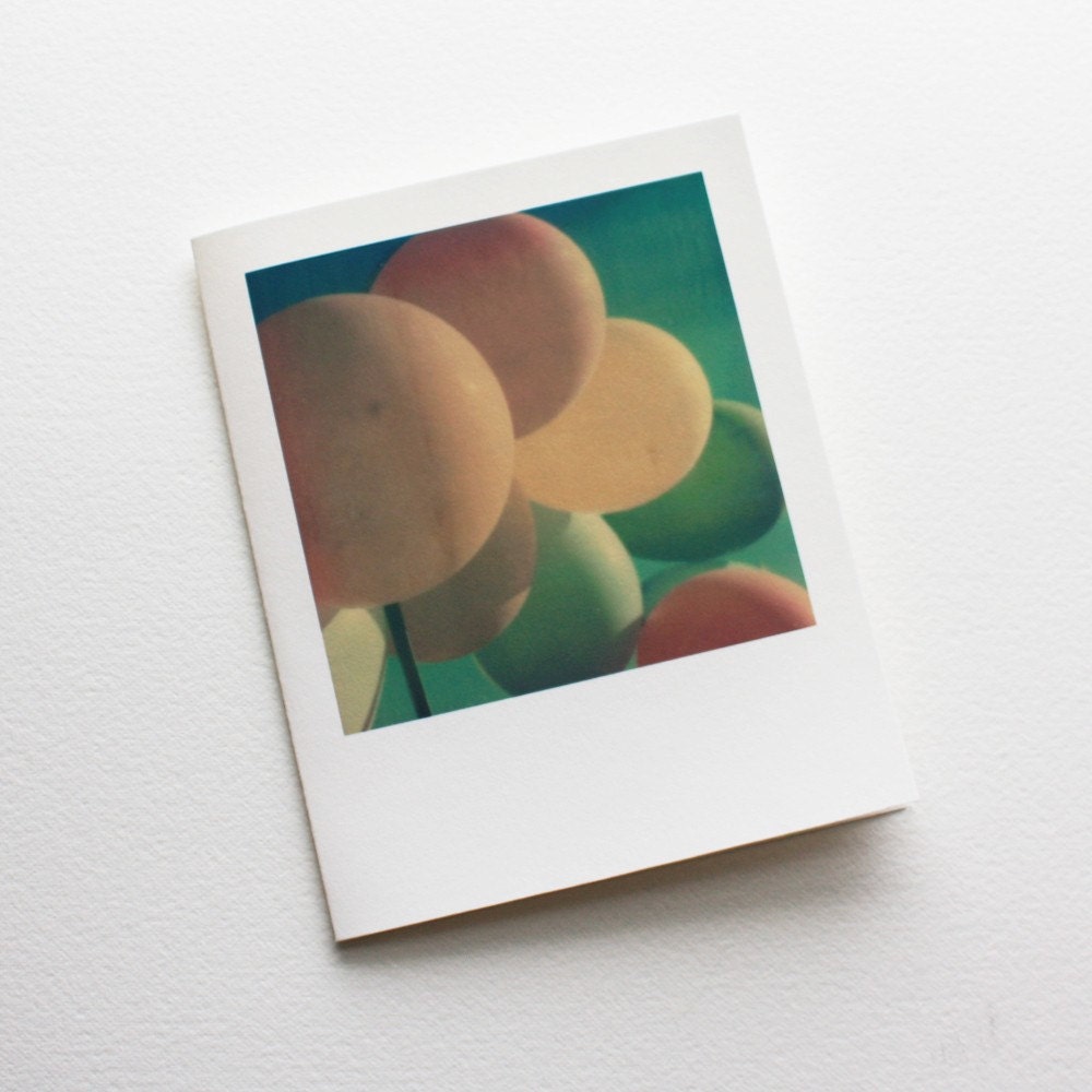balloons polaroid card
