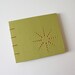 burst design blank journal ... chartreuse