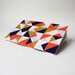 triangle jotter ... with navy, orange, and pink