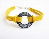 Personalized Engraved Leather Bracelet in Silver - Choose Your Color