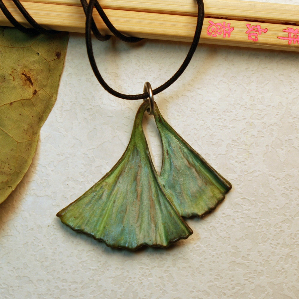 Ginkgo Leaf Pendant