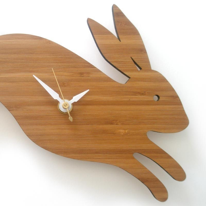 Modern Baby Clock - Rabbit