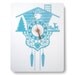 Wall Clock - Cuckoo Clock - Aqua - Wood Panel