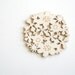 Flower Coasters Set of 4 - White