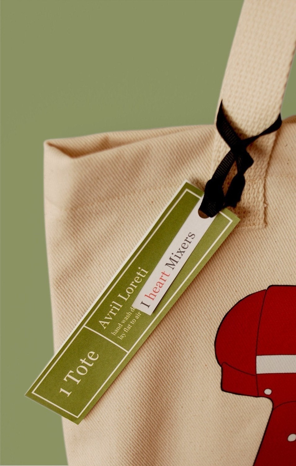 I heart Mixers Tote - Red