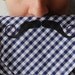 Mustache Handkerchief Deep Purple Graphic Gingham