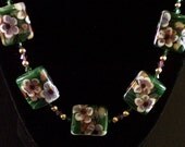 Lampwork Glass Necklace: Woodlandia