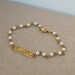 its my big day custom pearl chain bracelet SILVERTONE