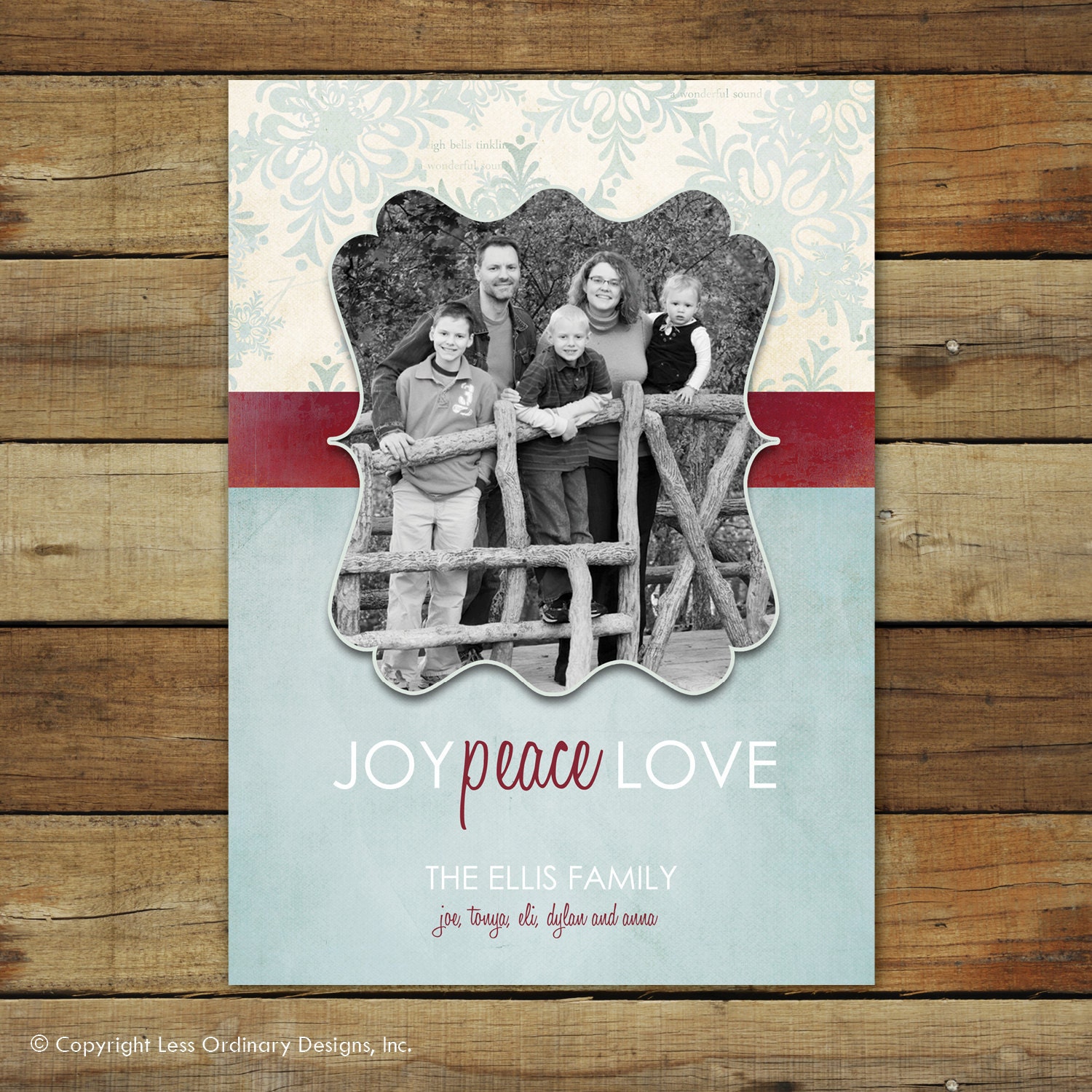 photo christmas or new years card - holiday spirit