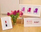 3 Pink Chairs... Small set