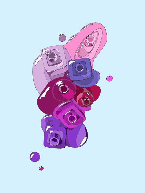 7 Purples... Mini Poster
