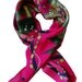 Fuchsia Floral Silk Scarf