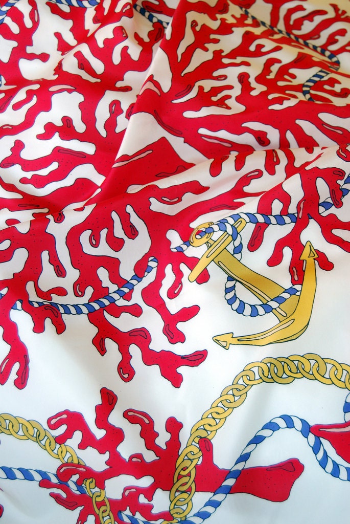 Red Coral Silk Scarf (Only One Left)