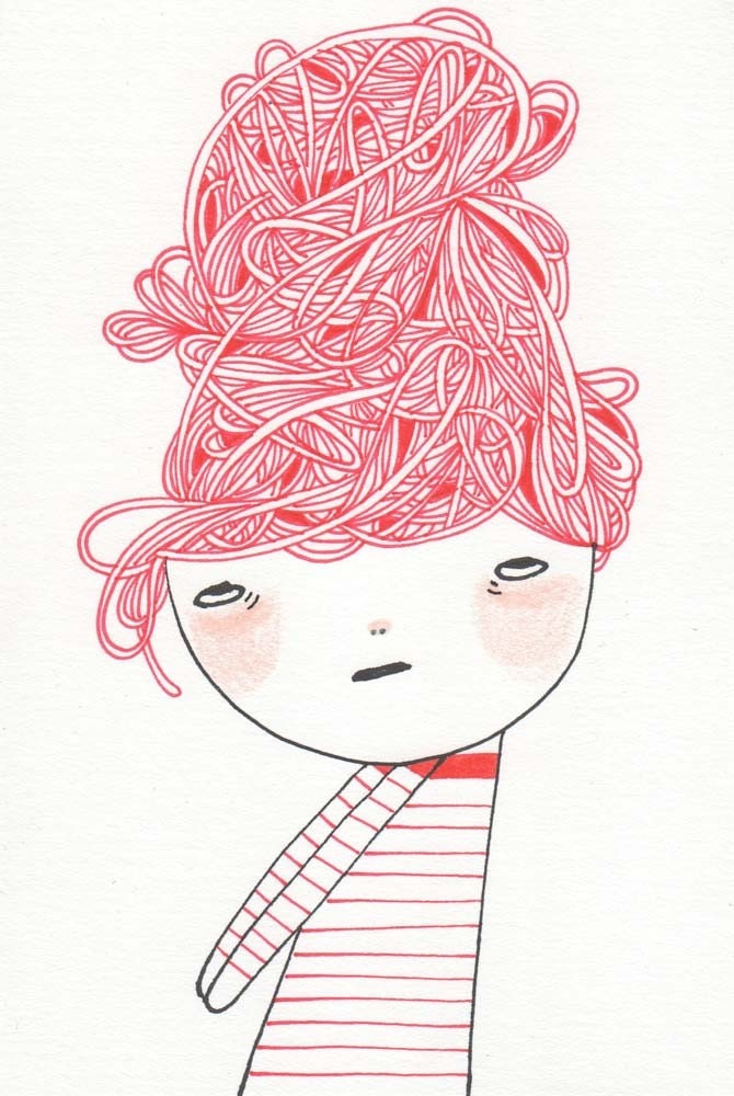 red original illustration