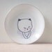 small hand painted plate- original drawing illustration