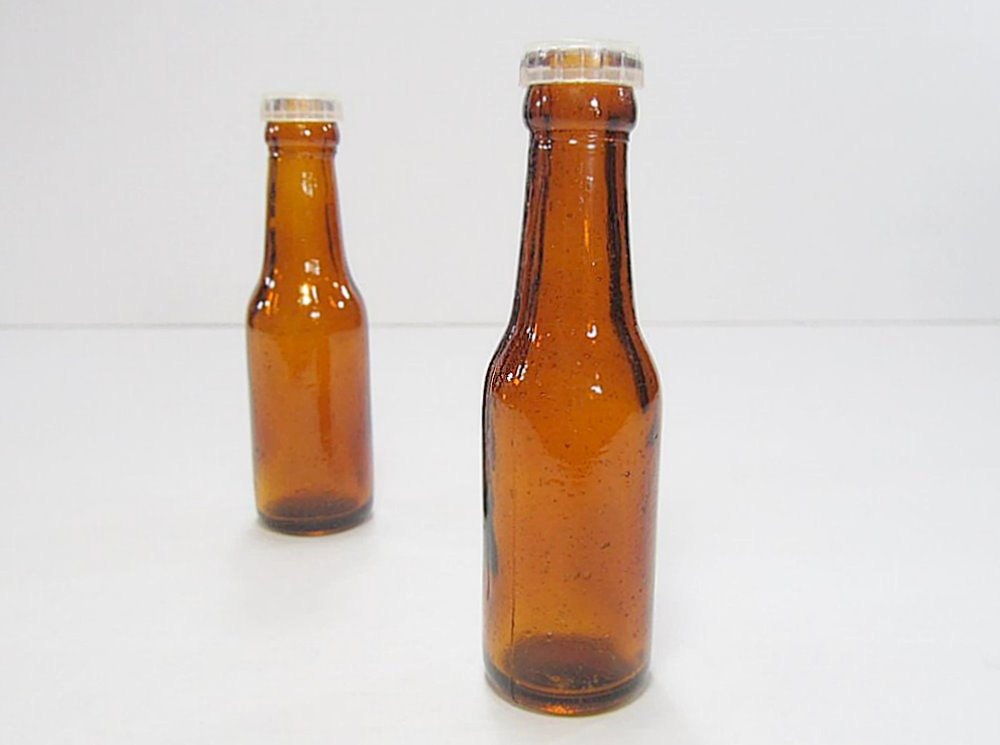 Vintage Beer Bottle Salt And Pepper Shakers