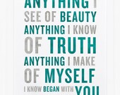 Began with you Print