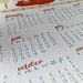 Letterpress 2011 Wall Art Calendar. Foxes, Trees, and Mountains