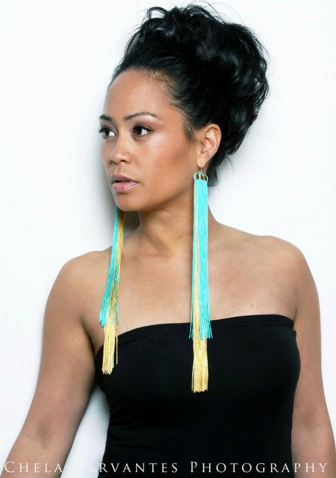 12" FUNANYA  - The one that inspires LOVE - fringe earrings