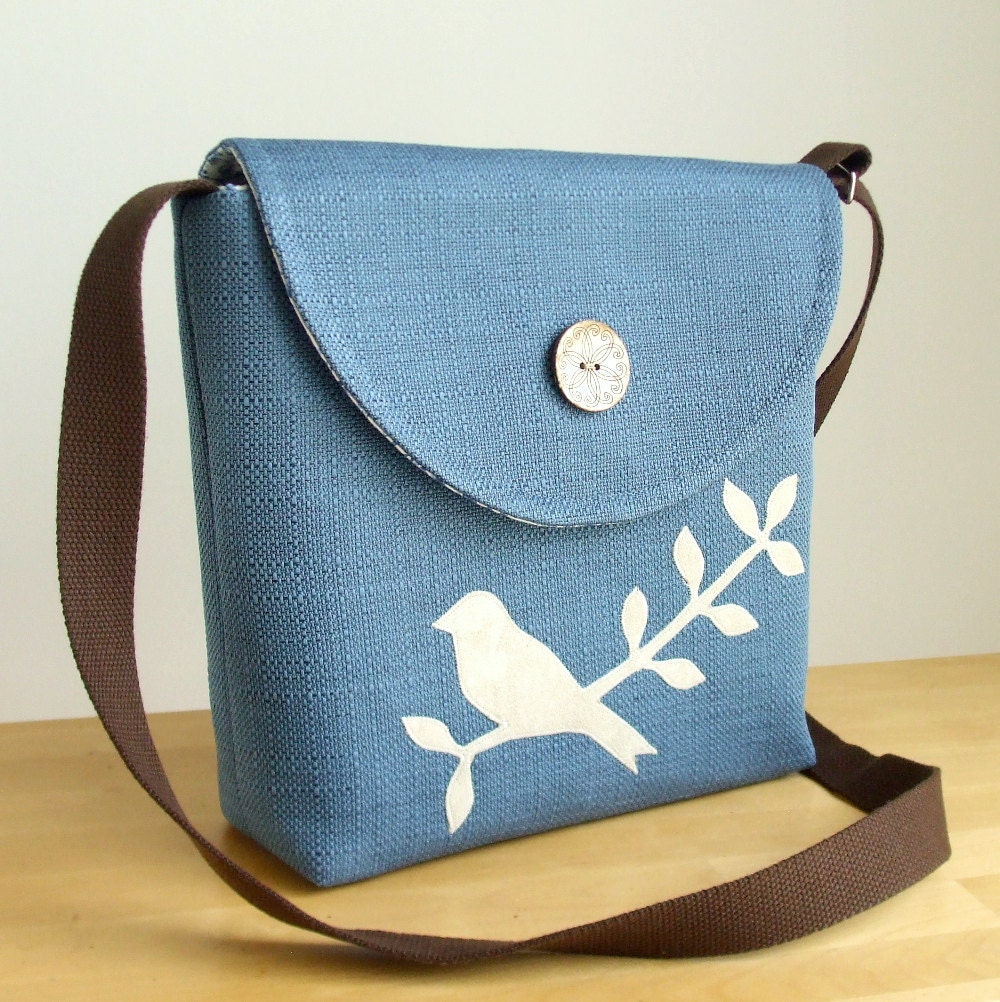 The Offbeat Messenger with a Bird on a Branch Applique