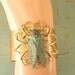 Steampunk Bracelet - Cicada Flower Cuff, cicada cuff, Steampunk cuff, OOAK, insect bracelet, insect cuff, bug jewelry