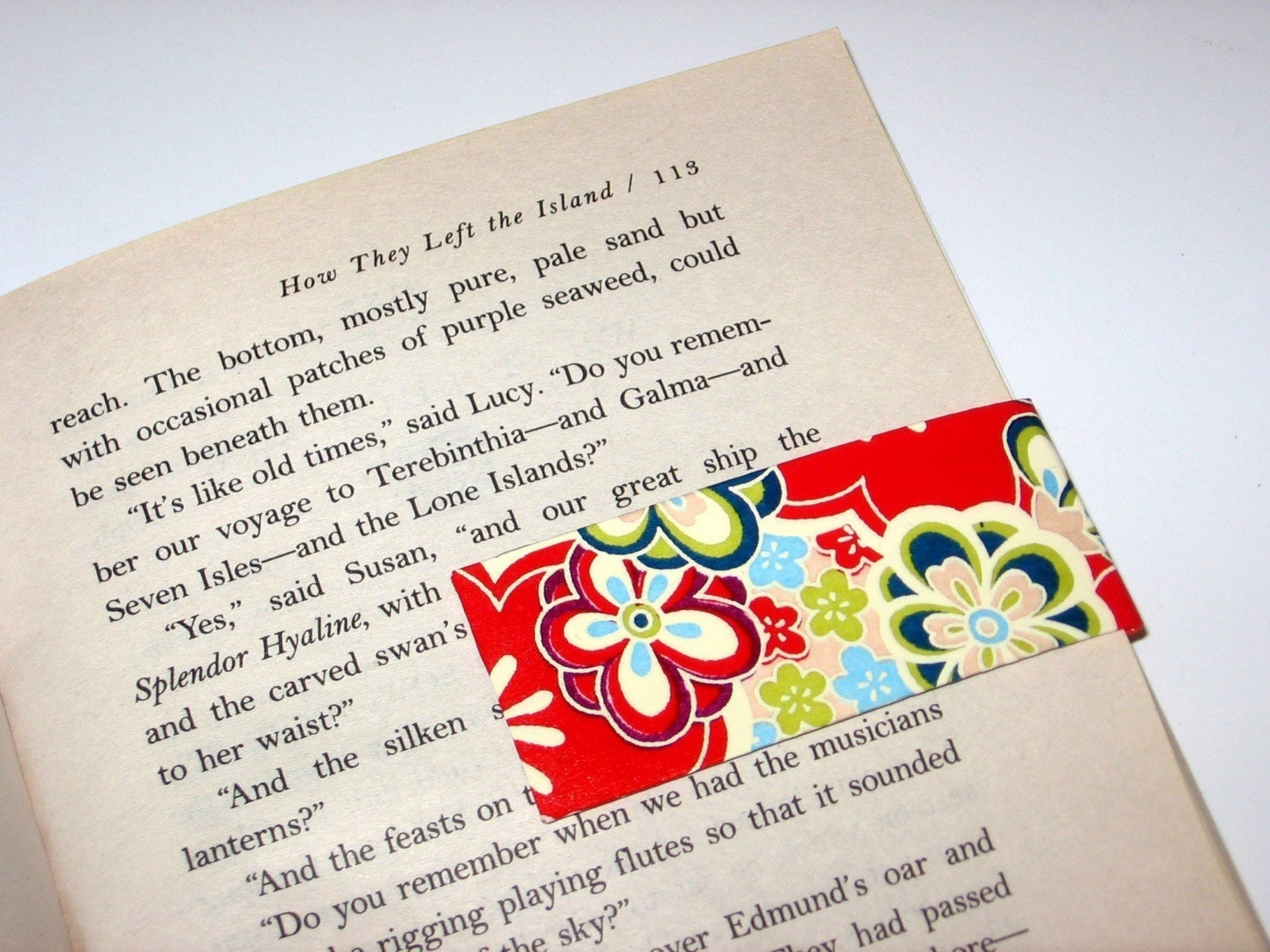 I LOVE WASHI - MAGNETIC Bookmark Paragraph Marker - KIMONO FLORALS