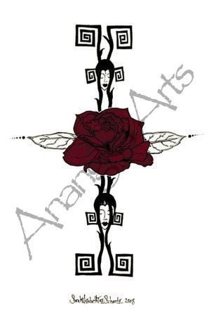 Rose, Fine Art Print 8 x 10 on Watercolor Paper