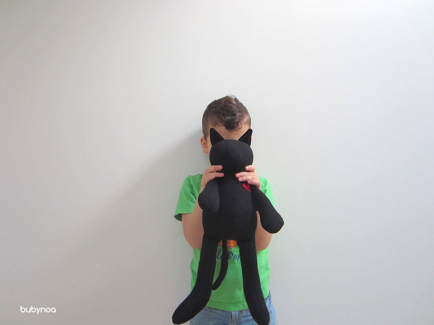 Ceci the Black Cat eco friendly, upcycled Merino wool sweater black cat soft heirloom Unique for boys girls and adults handmade unique