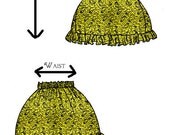 Hufflepuff Yellow & Black Skirt