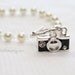 RESERVED for Katelynn Davis The Memory Keeper camera charm glass pearl bracelet wedding photographer gift