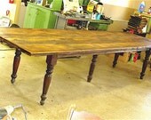 10 foot old boards Farm table