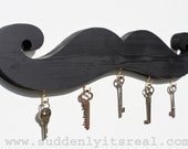 black mustache key hook