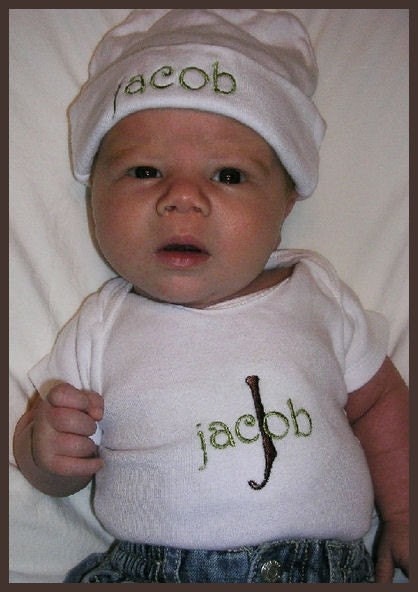 Custom Embroidery Soft Baby Knit Cap Personalized with Name or Monogram