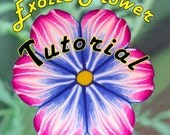 TUTORIAL - EXOTIC flower cane - pdf polymer clay cane