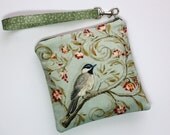 Sweet Pea Zip and Go Wristlet / Birds