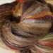 Spinning fiber batts 2ozs hand dyed polwarth silk hand dyed firestar angelina Skin Deep single