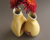 Adorable Poppy Vase Set, Unique wedding, engagement or anniversary gift, "Summer poppies"