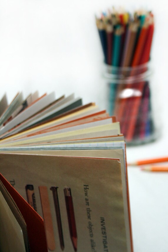 Scientific Discovery - Wire-Bound Recycled Art Journal