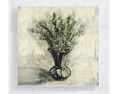 Sweet Smell of Spring - Lily of the Valley - 5x5 Canvas Print on Wood Frame  - Floral Still Life - Wall Art - Home Decor
