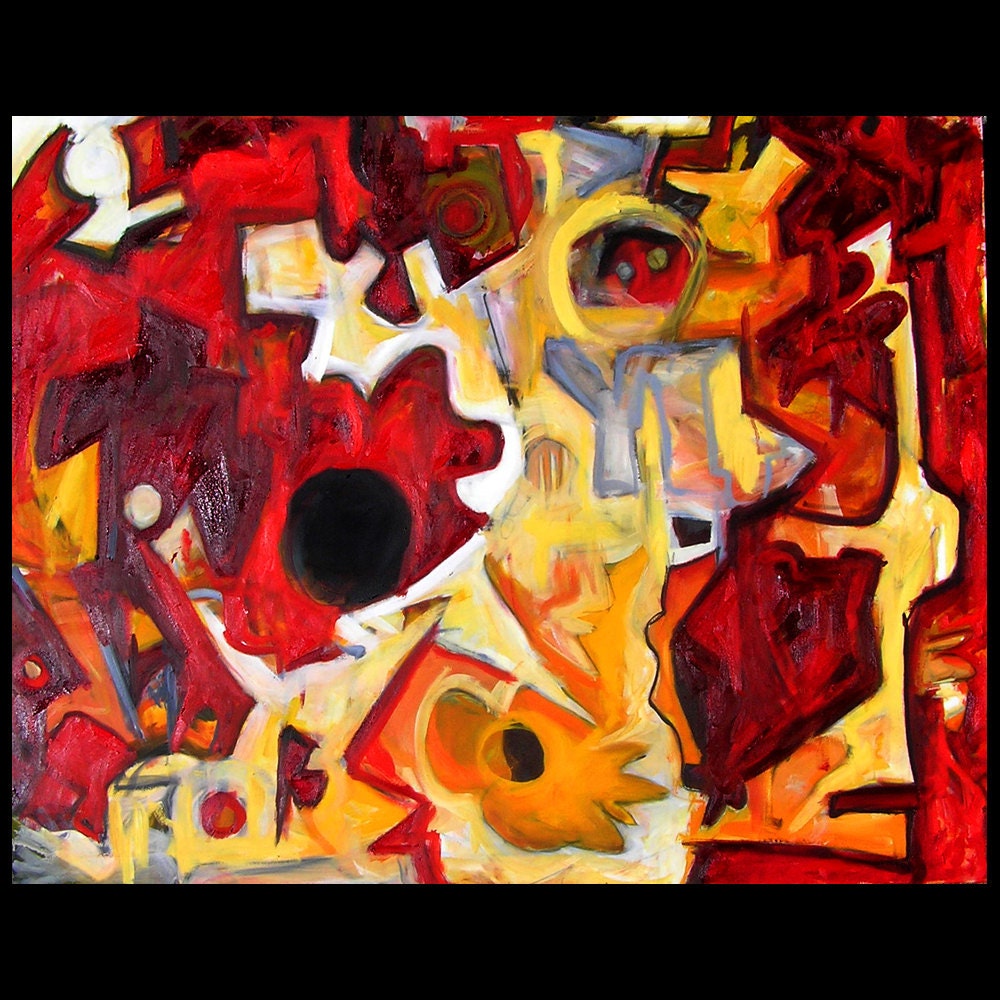 Weeper 48 x 36 inch abstract expressionism