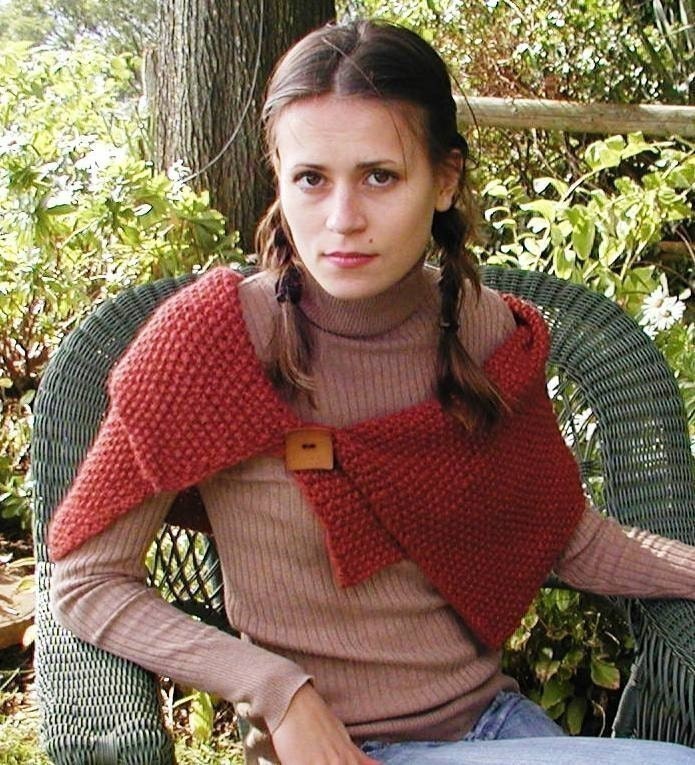 Knitted Shoulder Wrap pdf pattern by Sarahmontie on Etsy