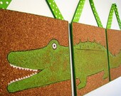 Lil' Gator Cork Board Wall Art 