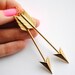 Large Arrow Earrings - Handmade Jewelry - Free Shipping in the US - Summer Fashion