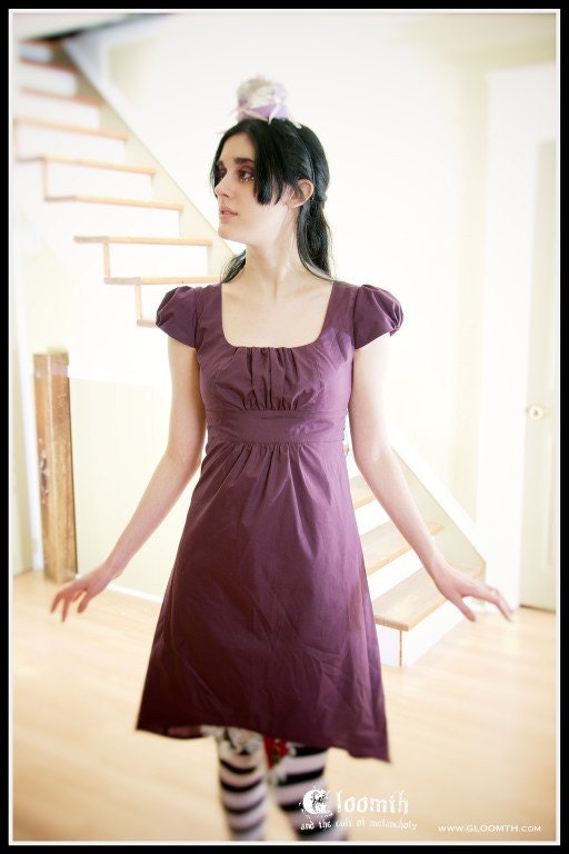 Gloomth Iris Violet Goth Dress Sizes XS to XL